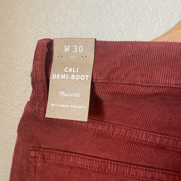 Madewell Cali Demi Boot in Red Corduroy - Picture 7 of 7